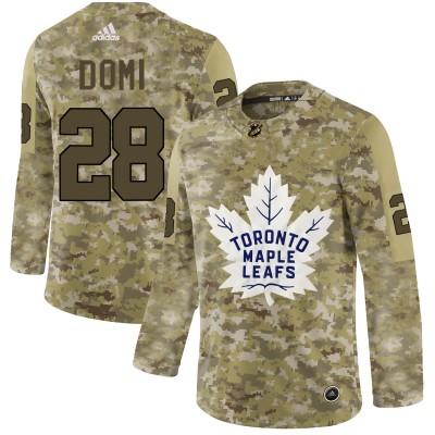 Adidas Toronto Maple Leafs #28 Tie Domi Camo Authentic Stitched NHL Jersey